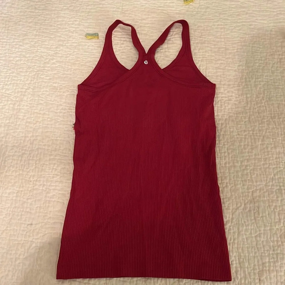 Lululemon ribbed tank top built in sports bra size 6 - Picture 2 of 5